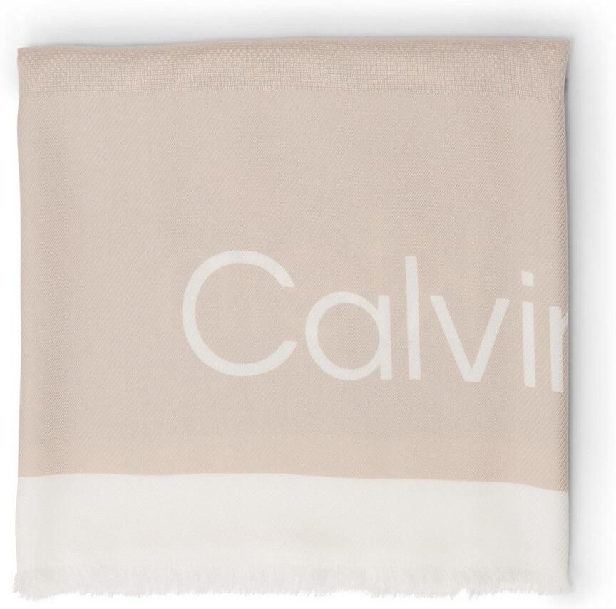 Calvin Klein Modieuze sjaal BOLD LOGO CONTRAST SCARF