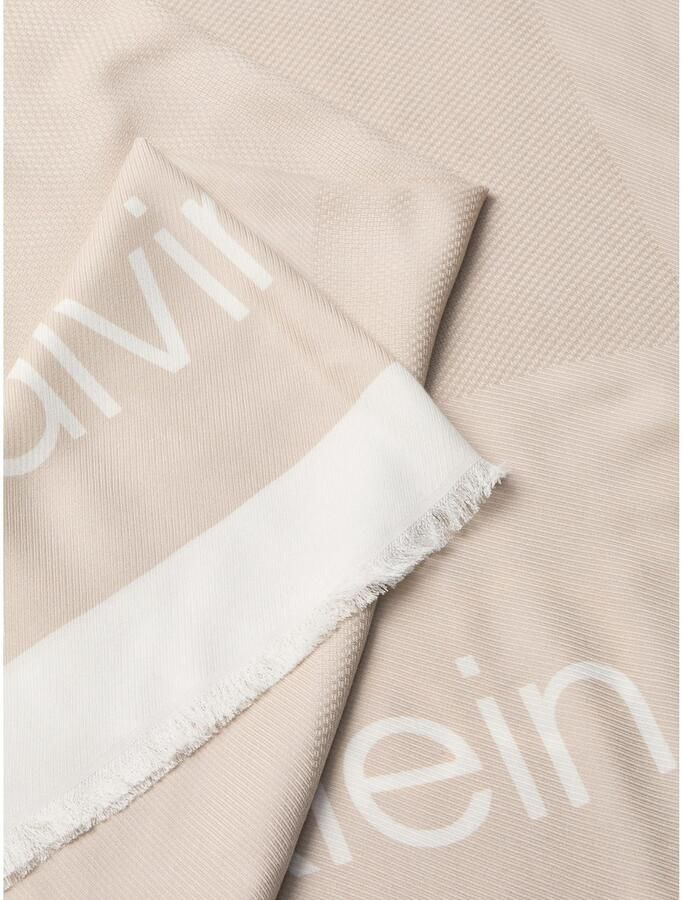 Calvin Klein Modieuze sjaal BOLD LOGO CONTRAST SCARF - Foto 3