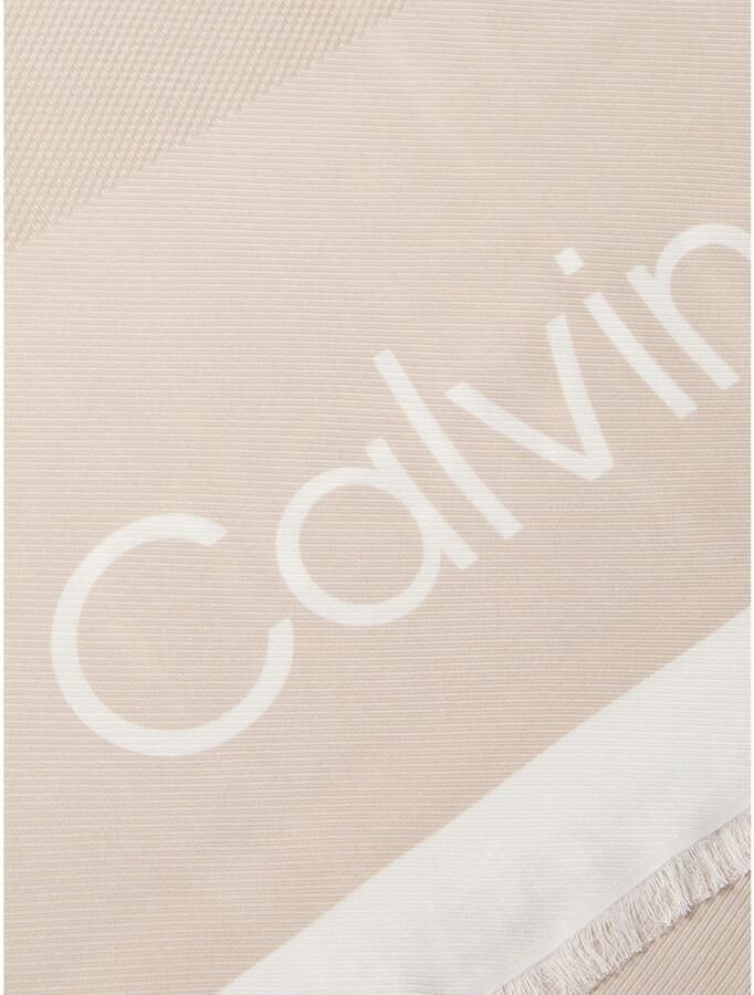 Calvin Klein Modieuze sjaal BOLD LOGO CONTRAST SCARF - Foto 4