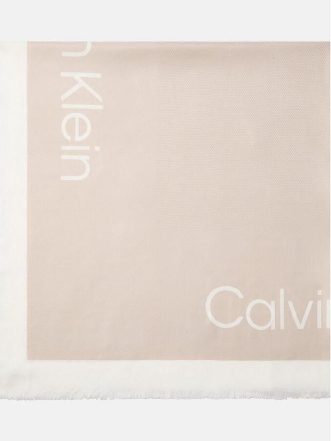 Calvin Klein Modieuze sjaal BOLD LOGO CONTRAST SCARF - Foto 5