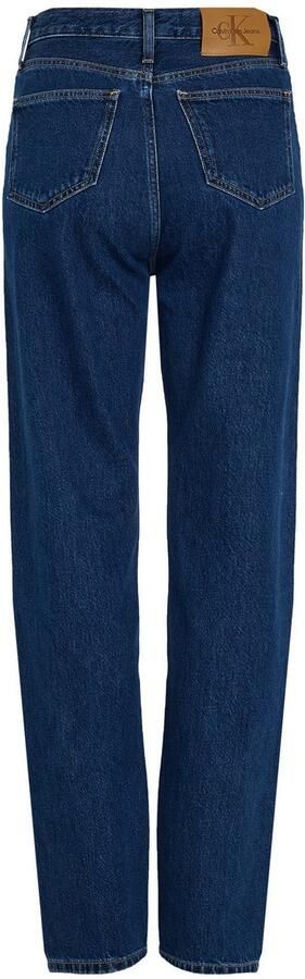 Calvin Klein Mom jeans HIGH RISE STRAIGHT lichte stone wash-look met muntzakje - Foto 5
