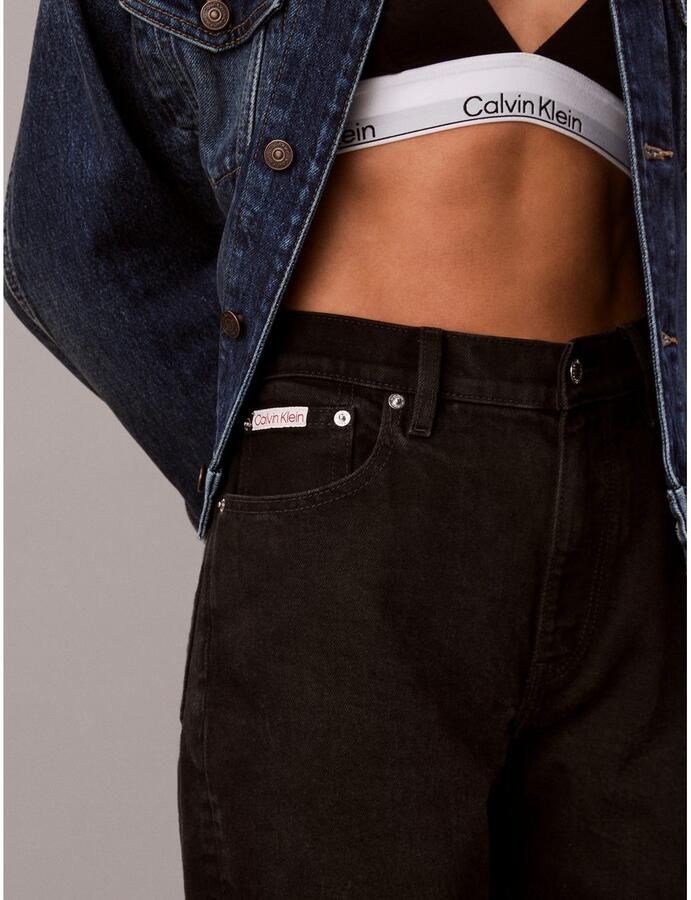 Calvin Klein Mom jeans NIEUWE MOM JEANS met merklabel op de tailleband