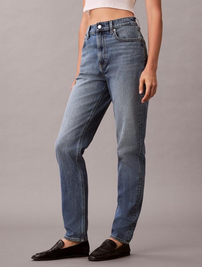 Calvin Klein Mom jeans NIEUWE MOM JEANS met merklabel op de tailleband - Foto 3