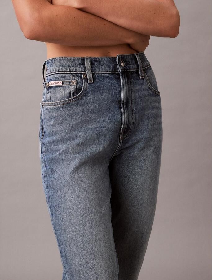 Calvin Klein Mom jeans NIEUWE MOM JEANS met merklabel op de tailleband - Foto 4