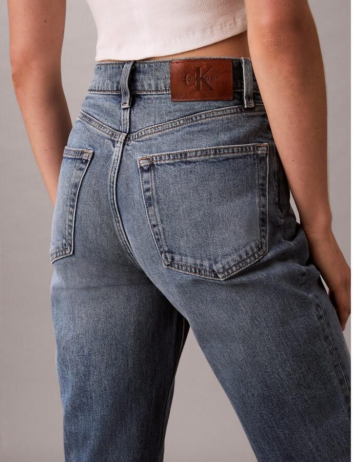 Calvin Klein Mom jeans NIEUWE MOM JEANS met merklabel op de tailleband