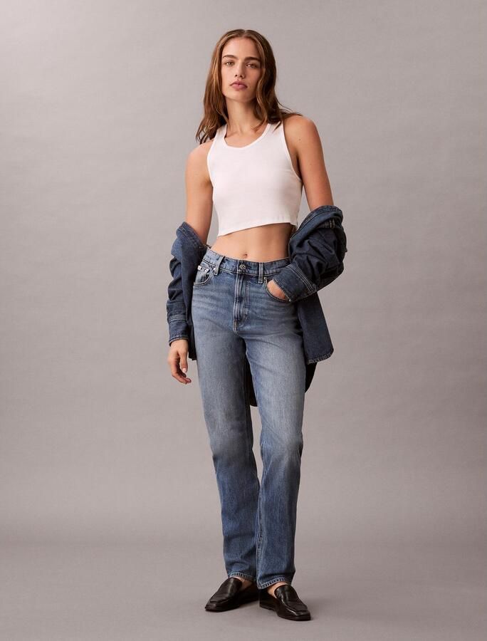 Calvin Klein Mom jeans NIEUWE MOM JEANS met merklabel op de tailleband - Foto 5