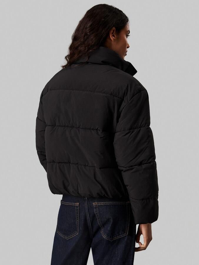 Calvin Klein Jeans Gewatteerd jack met logoprint model 'CHENILLE' - Foto 3
