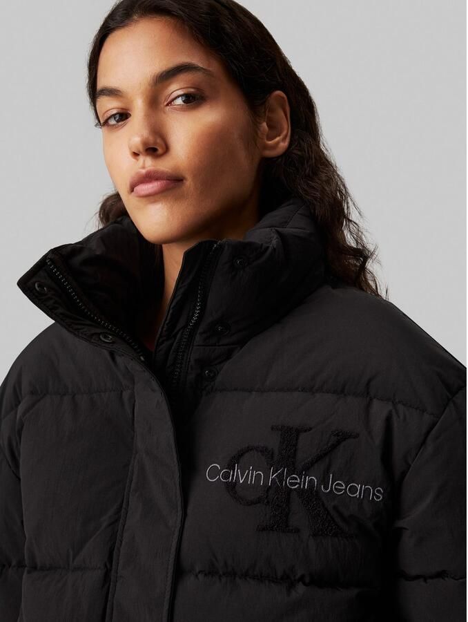 Calvin Klein Jeans Gewatteerd jack met logoprint model 'CHENILLE' - Foto 2