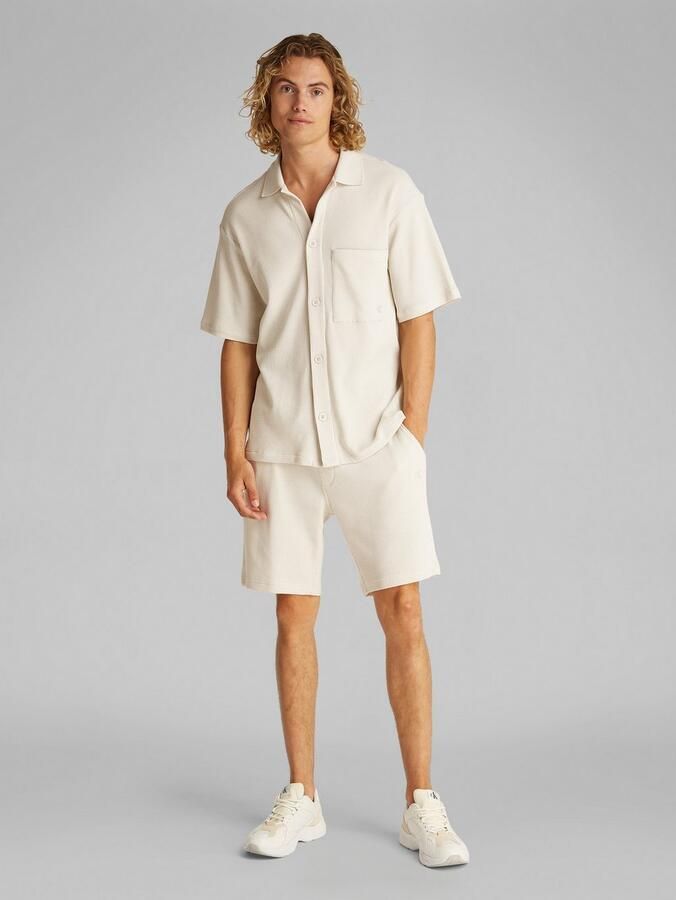 Calvin Klein Overhemd met korte mouwen CHUNKY WAFFLE SS HWK OVERSHIRT - Foto 5