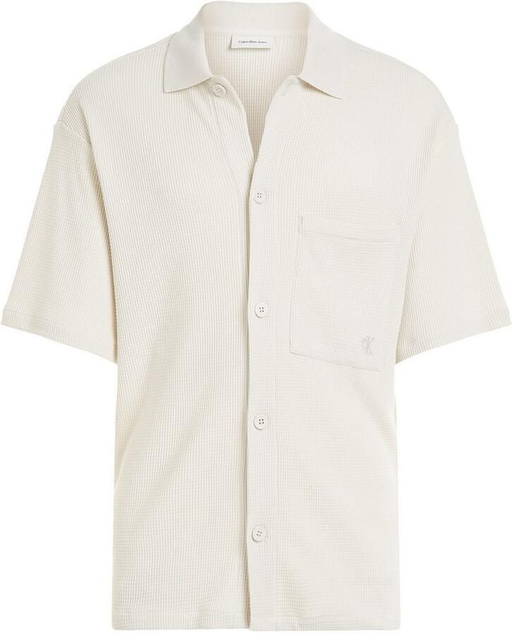 Calvin Klein Overhemd met korte mouwen CHUNKY WAFFLE SS HWK OVERSHIRT - Foto 3
