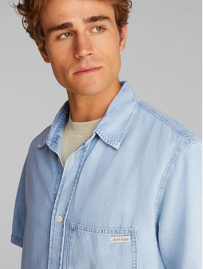 Calvin Klein Overhemd met korte mouwen REGULAR SS DENIM SHIRT - Foto 2