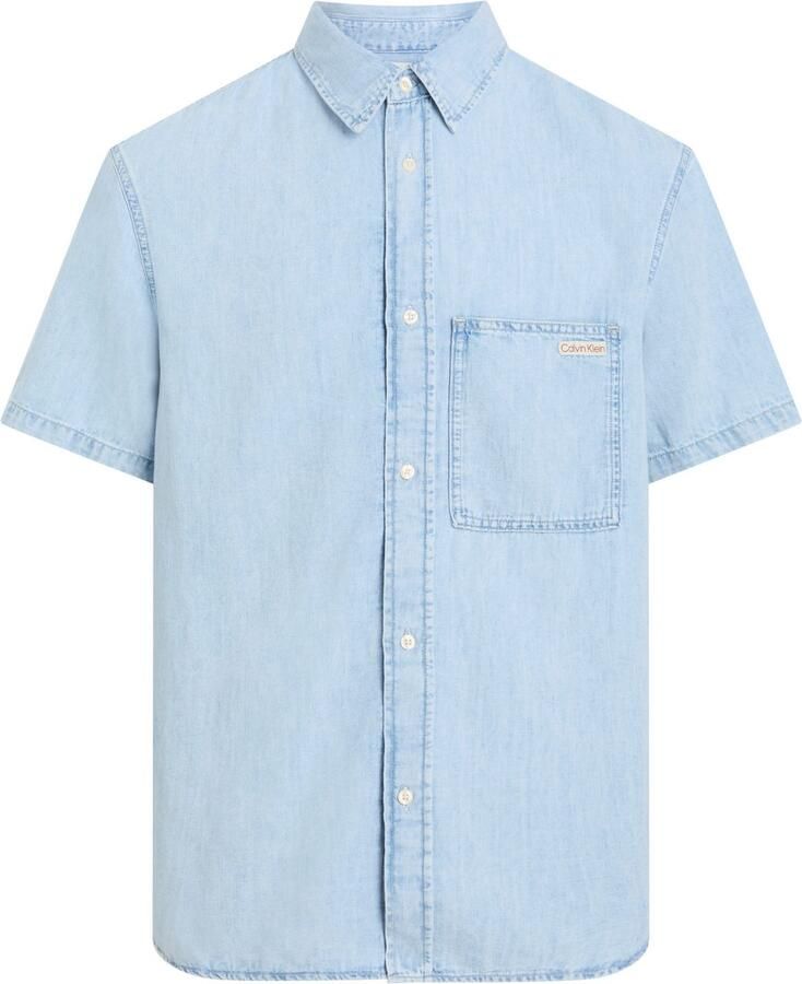 Calvin Klein Overhemd met korte mouwen REGULAR SS DENIM SHIRT
