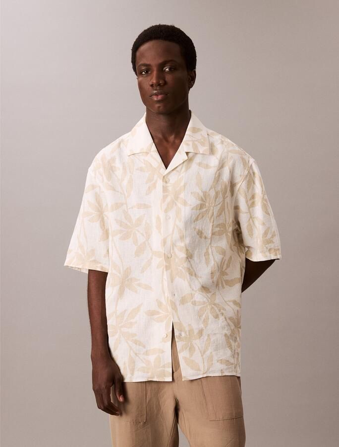 Calvin Klein Overhemd met korte mouwen SS CMP CLLR AP LNN R - Foto 8