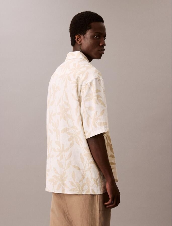 Calvin Klein Overhemd met korte mouwen SS CMP CLLR AP LNN R - Foto 4