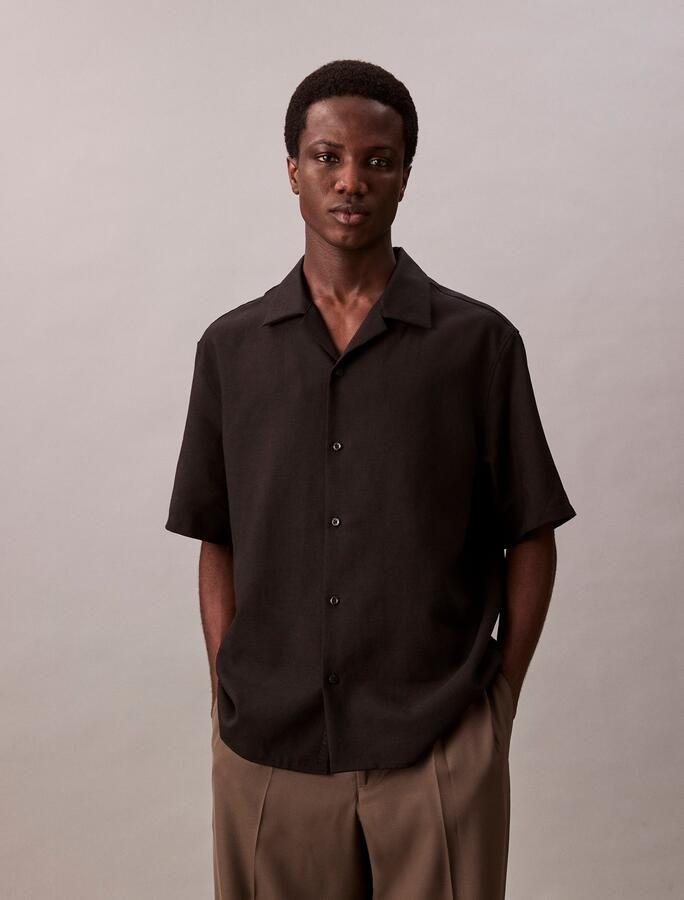 Calvin Klein Overhemd met korte mouwen SS TRVLR LNN CMP ESY - Foto 7