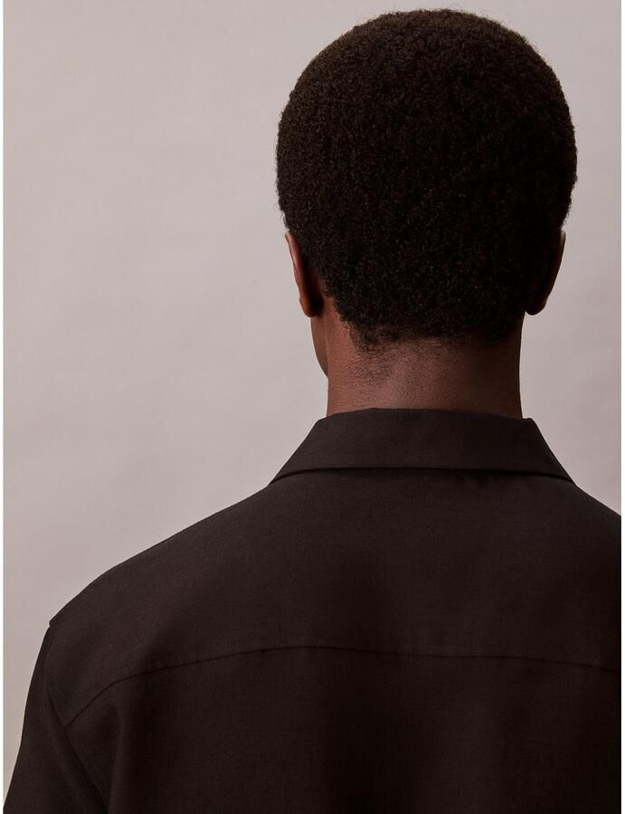 Calvin Klein Overhemd met korte mouwen SS TRVLR LNN CMP ESY - Foto 3