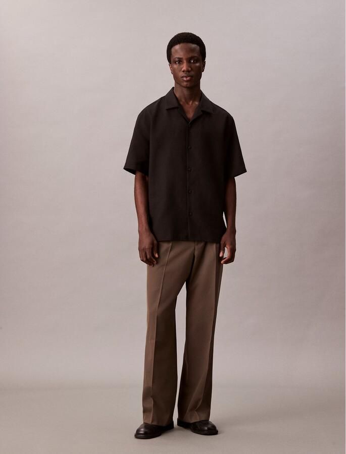 Calvin Klein Overhemd met korte mouwen SS TRVLR LNN CMP ESY - Foto 6