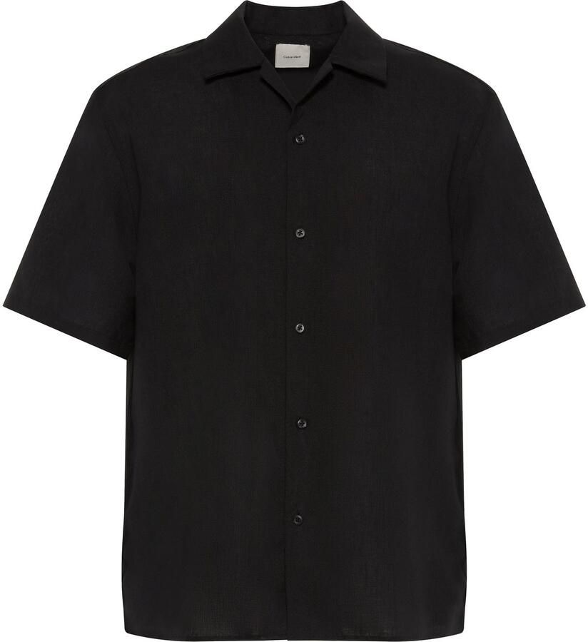 Calvin Klein Overhemd met korte mouwen SS TRVLR LNN CMP ESY