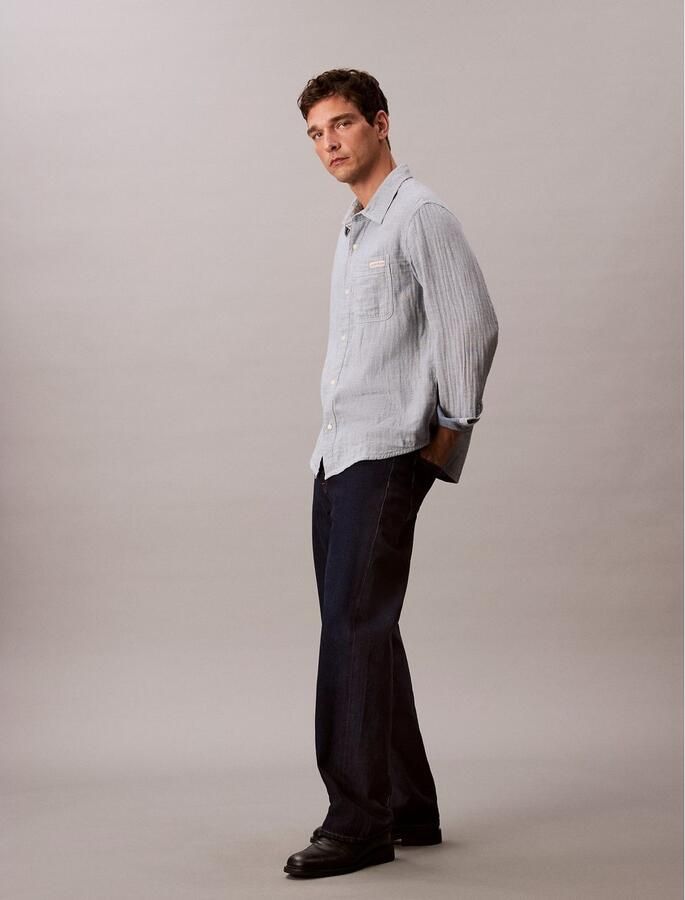 Calvin Klein Overhemd met lange mouwen CASUAL CLASSIC Met een ronde hals - Foto 6