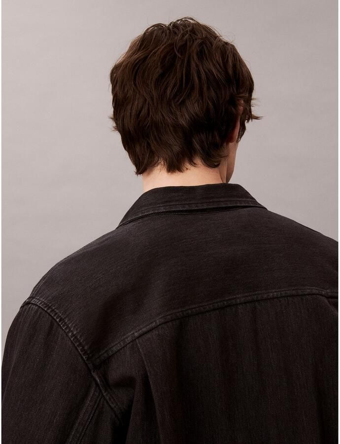 Calvin Klein Overhemd met lange mouwen CLASSIC 205 BLACK OVERSHIRT - Foto 2