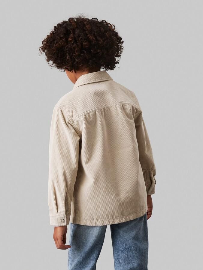 Calvin Klein Overhemd met lange mouwen Corduroy Straight Overshirt voor kinderen tot 16 jaar en met logo-patch - Foto 3