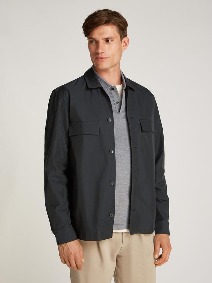 Calvin Klein Overhemd met lange mouwen COTTON BLEND OVERSHIRT - Foto 5