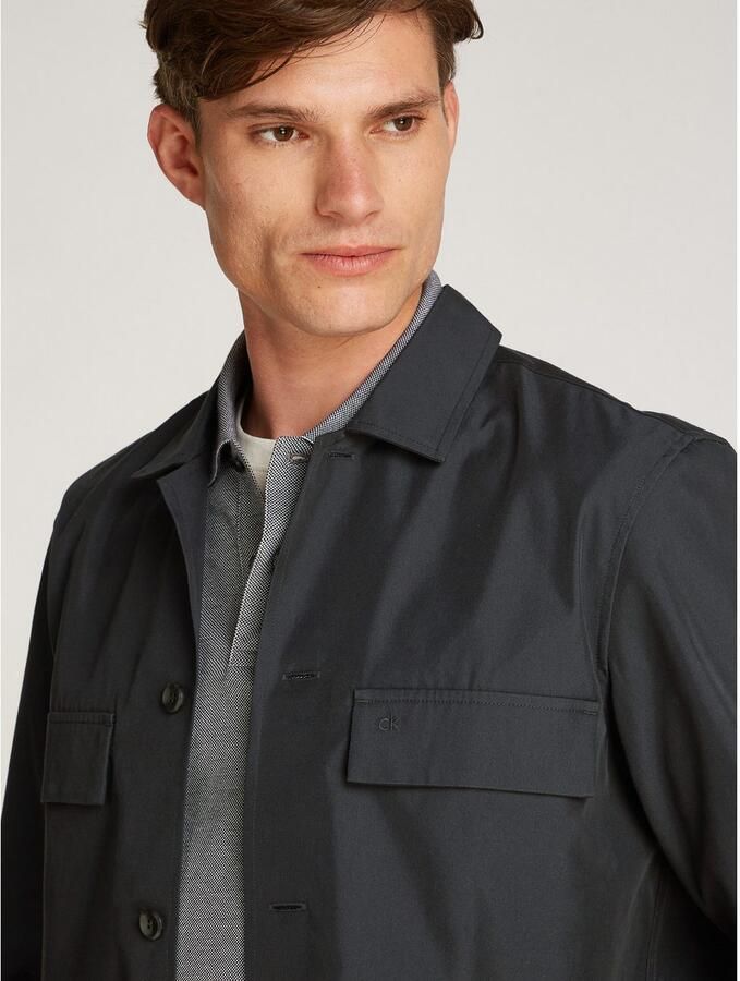 Calvin Klein Overhemd met lange mouwen COTTON BLEND OVERSHIRT - Foto 2