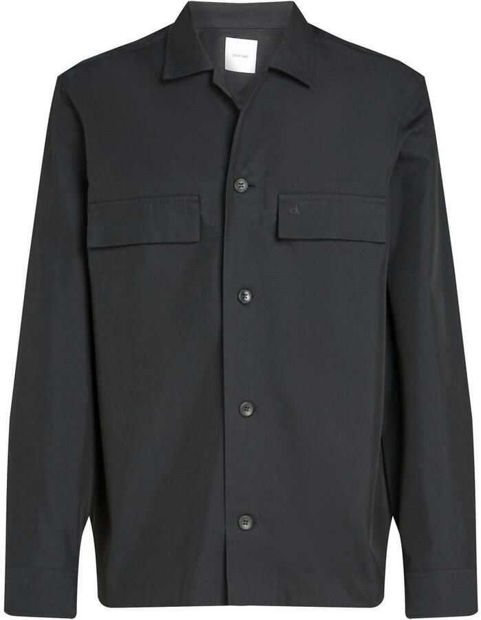 Calvin Klein Overhemd met lange mouwen COTTON BLEND OVERSHIRT
