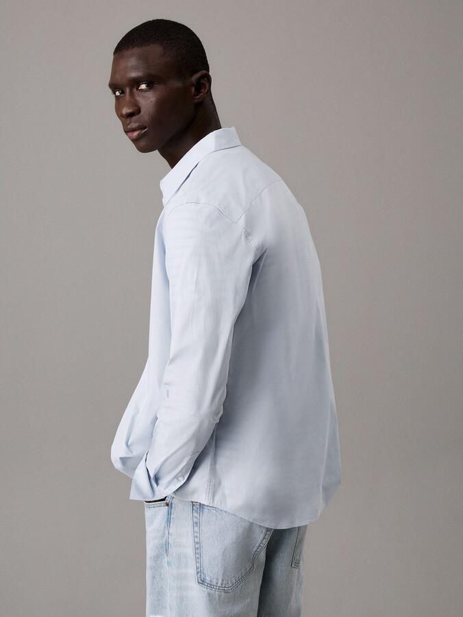 Calvin Klein Overhemd met lange mouwen slim fit in effen kleur - Foto 11