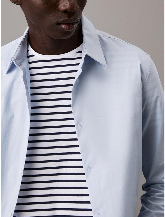 Calvin Klein Overhemd met lange mouwen slim fit in effen kleur - Foto 2