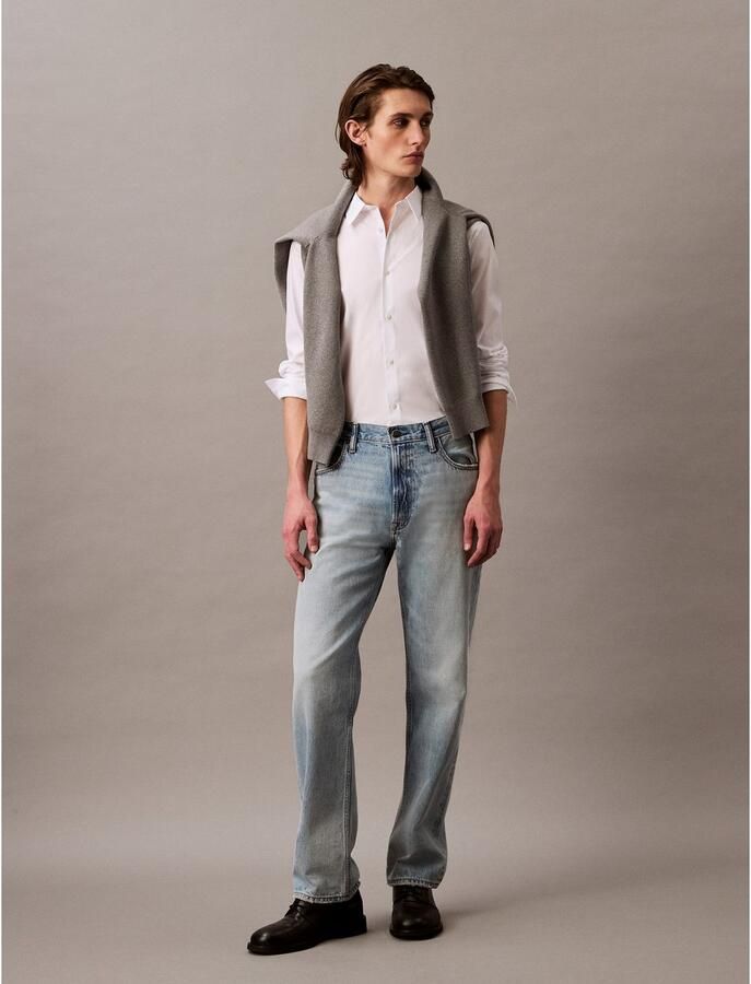 Calvin Klein Overhemd met lange mouwen slim fit in effen kleur - Foto 2