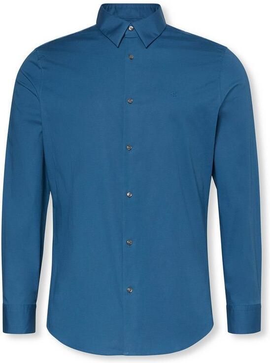 Calvin Klein Overhemd met lange mouwen slim fit in effen kleur - Foto 5