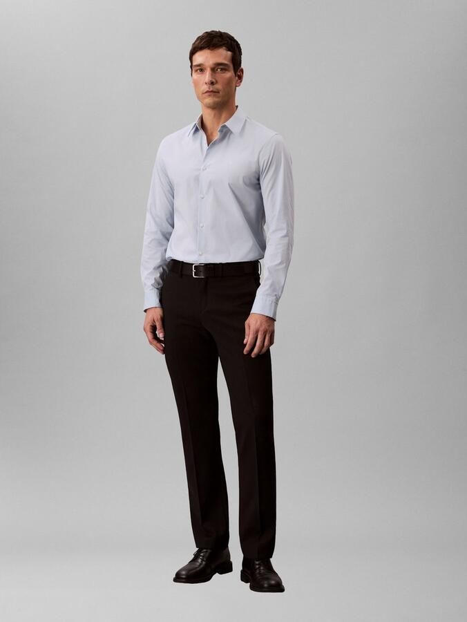 Calvin Klein Overhemd met lange mouwen slim fit in effen kleur - Foto 5