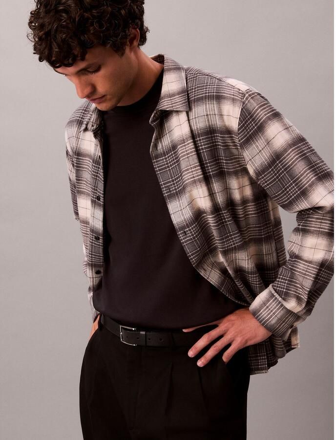 Calvin Klein Overhemd met lange mouwen LS BRUSHED PLAID EASY SHIRT