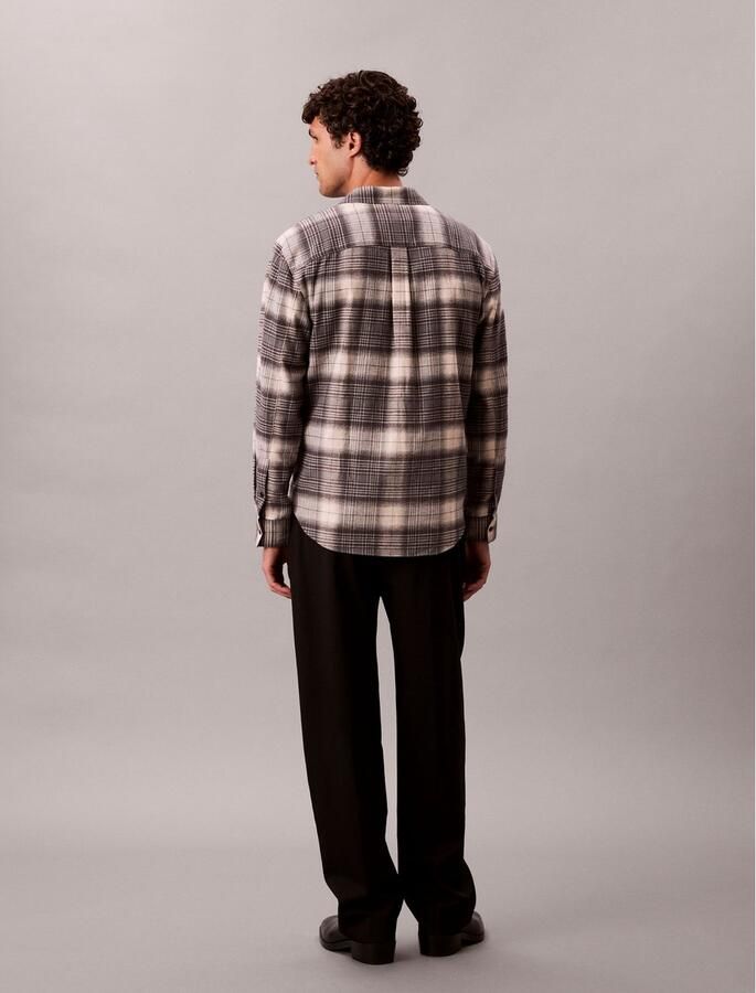 Calvin Klein Overhemd met lange mouwen LS BRUSHED PLAID EASY SHIRT - Foto 4