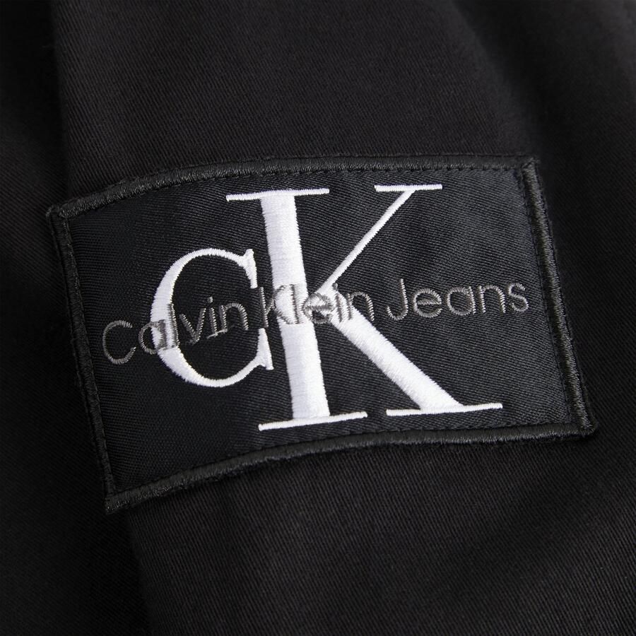 Calvin Klein Jeans Zwarte Katoenen Overhemd Herfst Winter Collectie Black Heren