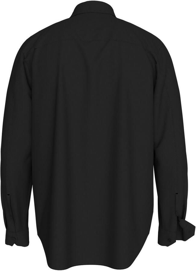 Calvin Klein Jeans Zwarte Katoenen Overhemd Herfst Winter Collectie Black Heren - Foto 11