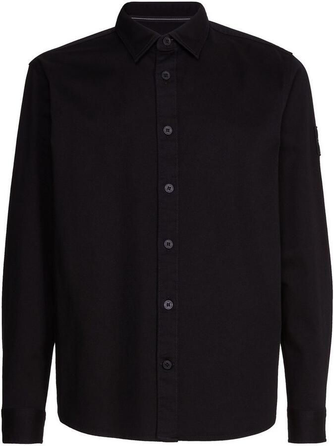 Calvin Klein Jeans Zwarte Katoenen Overhemd Herfst Winter Collectie Black Heren - Foto 10