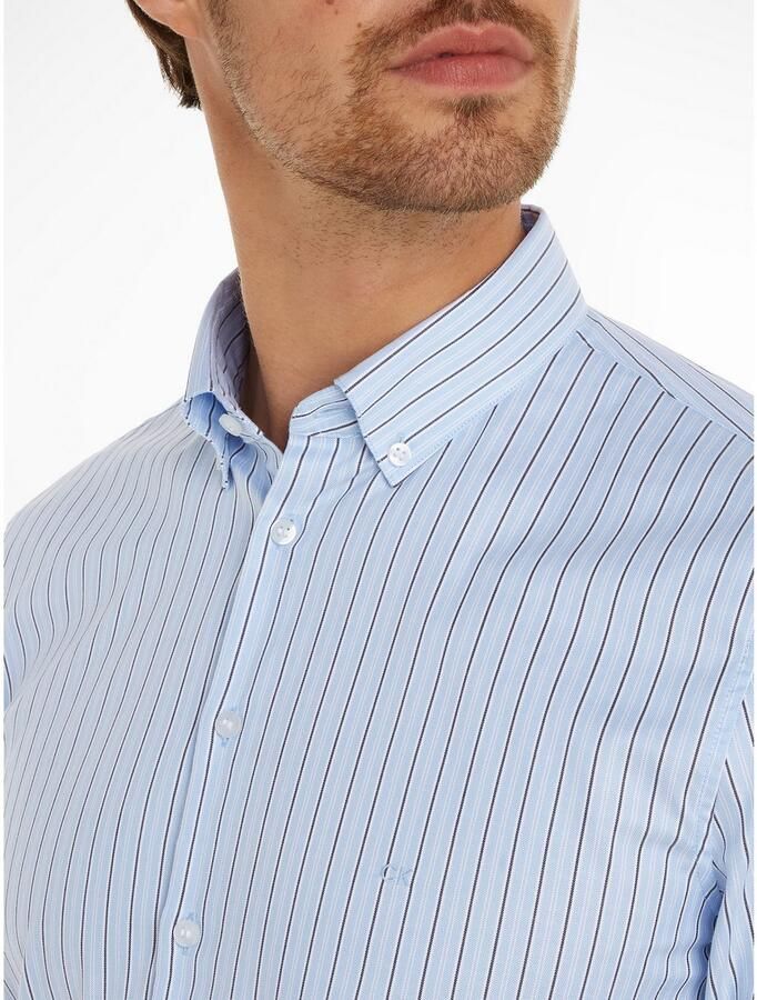 Calvin Klein Overhemd met lange mouwen OXFORD 2 TONES STRIPE SLIM SHIRT - Foto 2