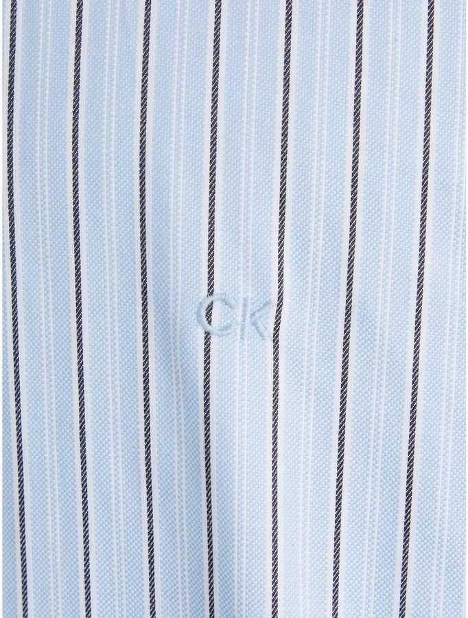 Calvin Klein Overhemd met lange mouwen OXFORD 2 TONES STRIPE SLIM SHIRT - Foto 3