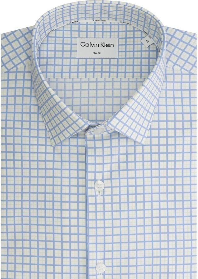 Calvin Klein Overhemd met lange mouwen POPLIN CHECK PRINT SLIM SHIRT - Foto 5