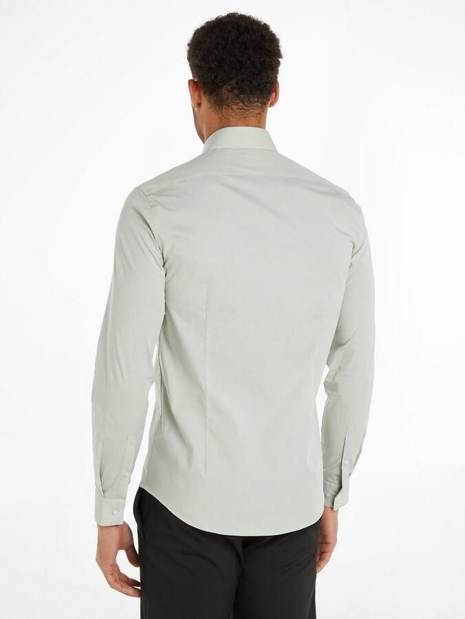 Calvin Klein Overhemd met lange mouwen POPLIN LEAF PRINT SLIM SHIRT - Foto 3