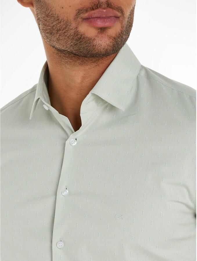 Calvin Klein Overhemd met lange mouwen POPLIN LEAF PRINT SLIM SHIRT - Foto 2