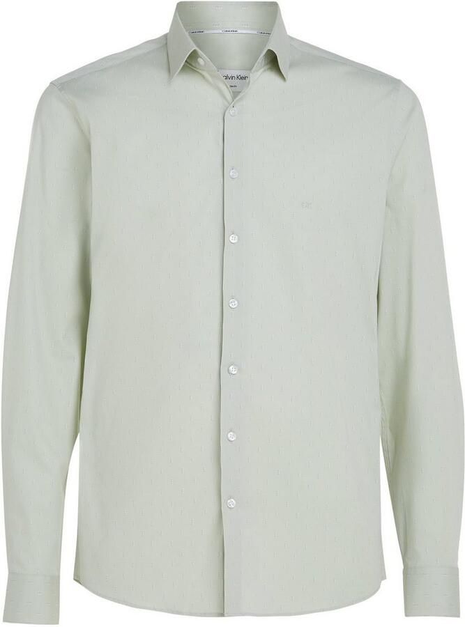 Calvin Klein Overhemd met lange mouwen POPLIN LEAF PRINT SLIM SHIRT - Foto 4