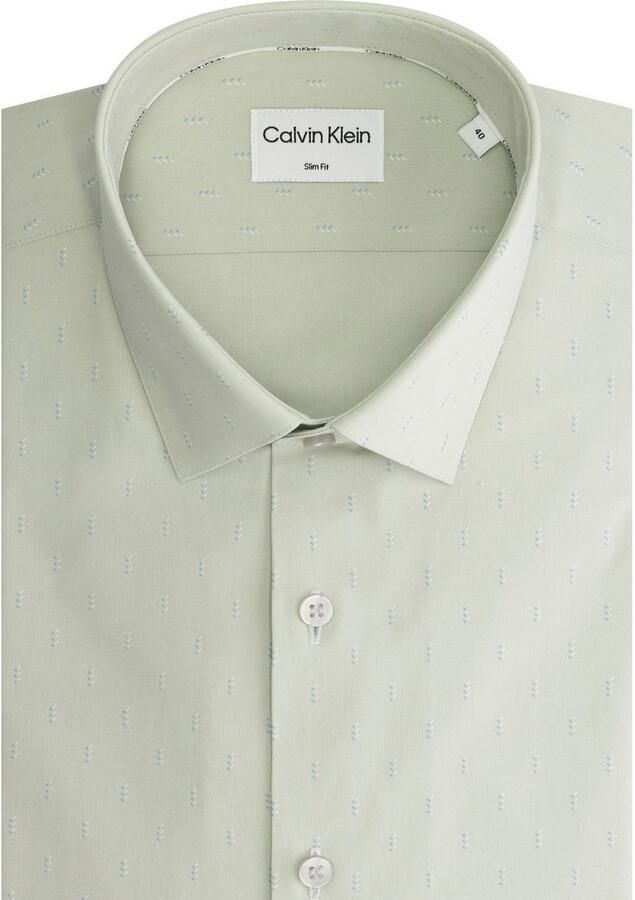 Calvin Klein Overhemd met lange mouwen POPLIN LEAF PRINT SLIM SHIRT - Foto 5