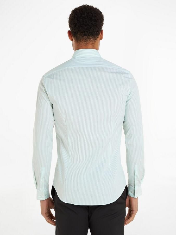 Calvin Klein Overhemd met lange mouwen POPLIN STRIPE SLIM SHIRT - Foto 3