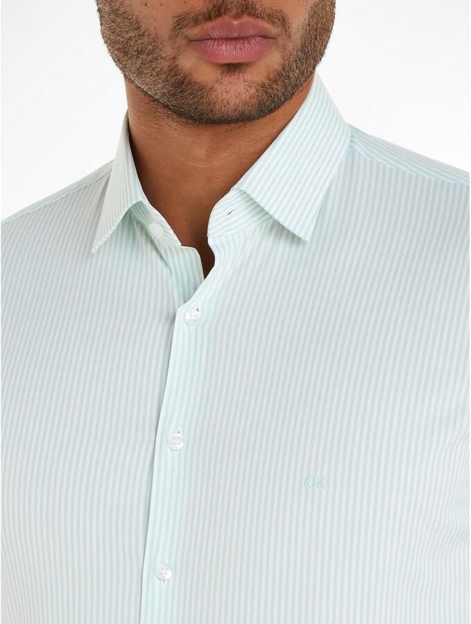 Calvin Klein Overhemd met lange mouwen POPLIN STRIPE SLIM SHIRT - Foto 2