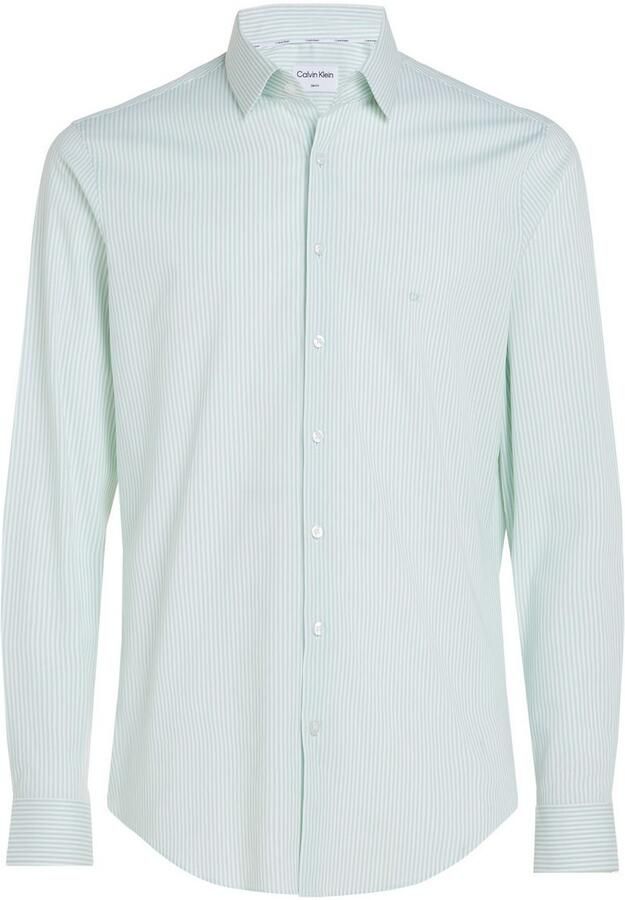Calvin Klein Overhemd met lange mouwen POPLIN STRIPE SLIM SHIRT - Foto 4