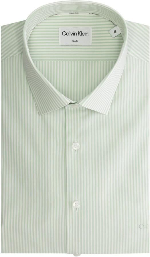 Calvin Klein Overhemd met lange mouwen POPLIN STRIPE SLIM SHIRT - Foto 5