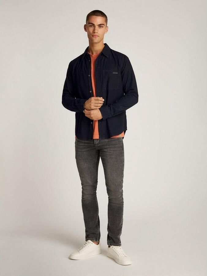 Calvin Klein Jeans Overhemd Lange Mouw REGULAR CHAMBRAY SHI J30J326563 - Foto 5